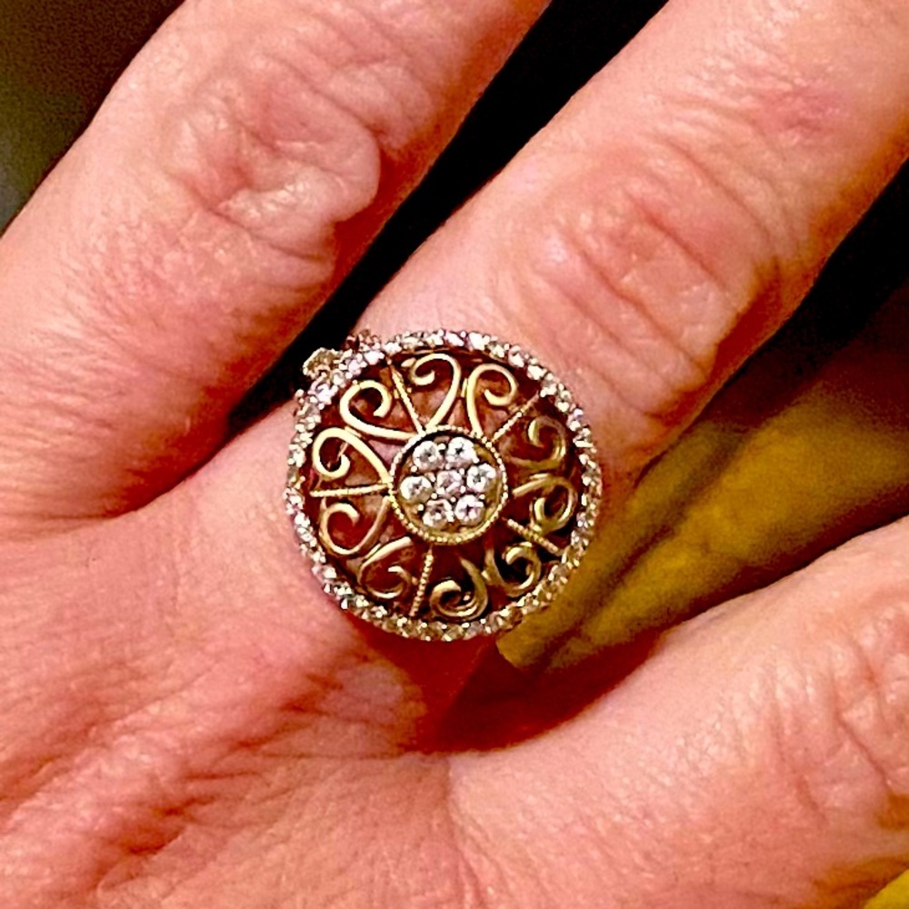 Gold and diamond ring